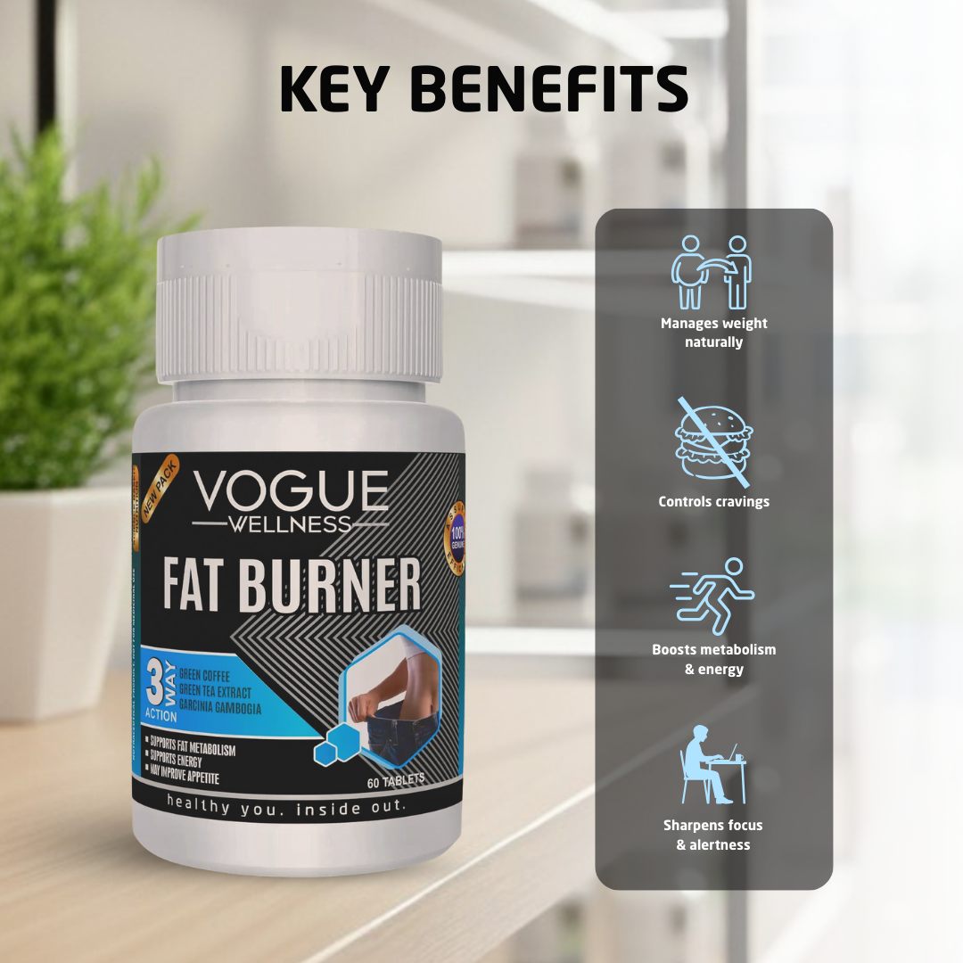 Fat Burner Tablets with Garcinia Cambogia, Green Tea & Green Coffee Bean | 60 Tablets