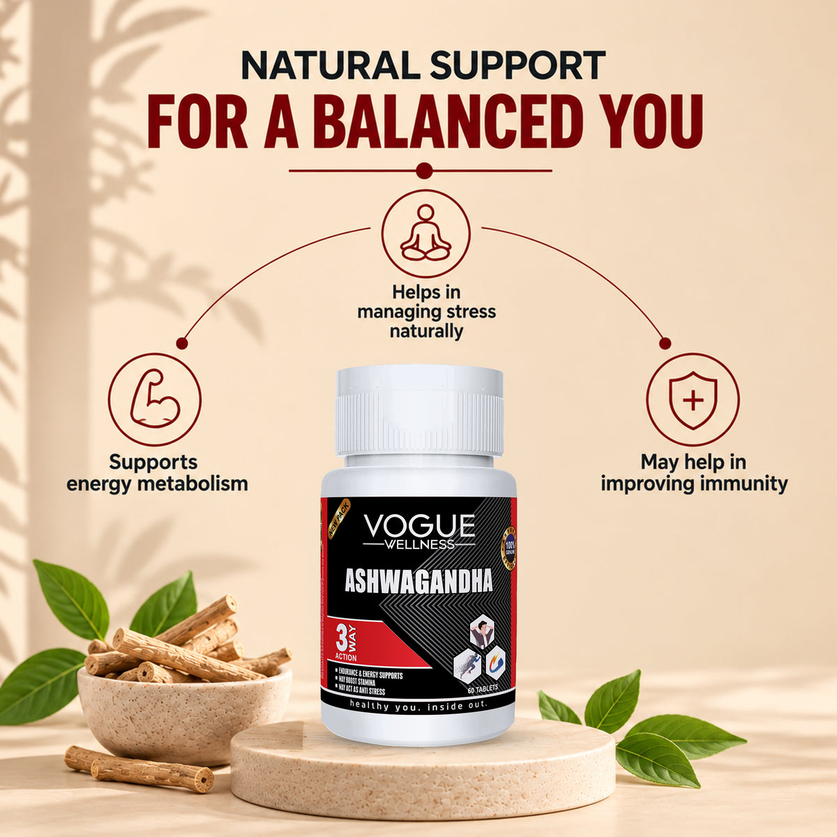 Ashwagandha Tablets | 60 Tablets