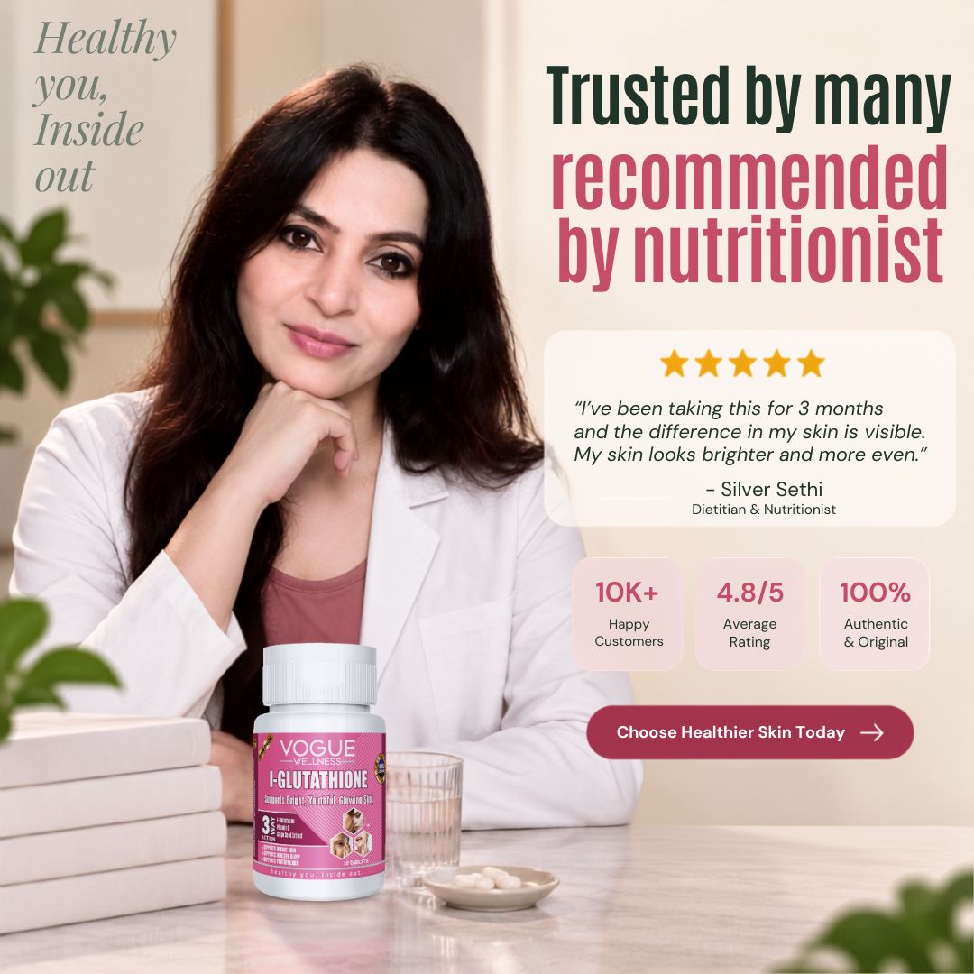 L-Glutathione 500mg Tablets with Vitamin C, Vitamin E & Niacinamide | 30 Tablets