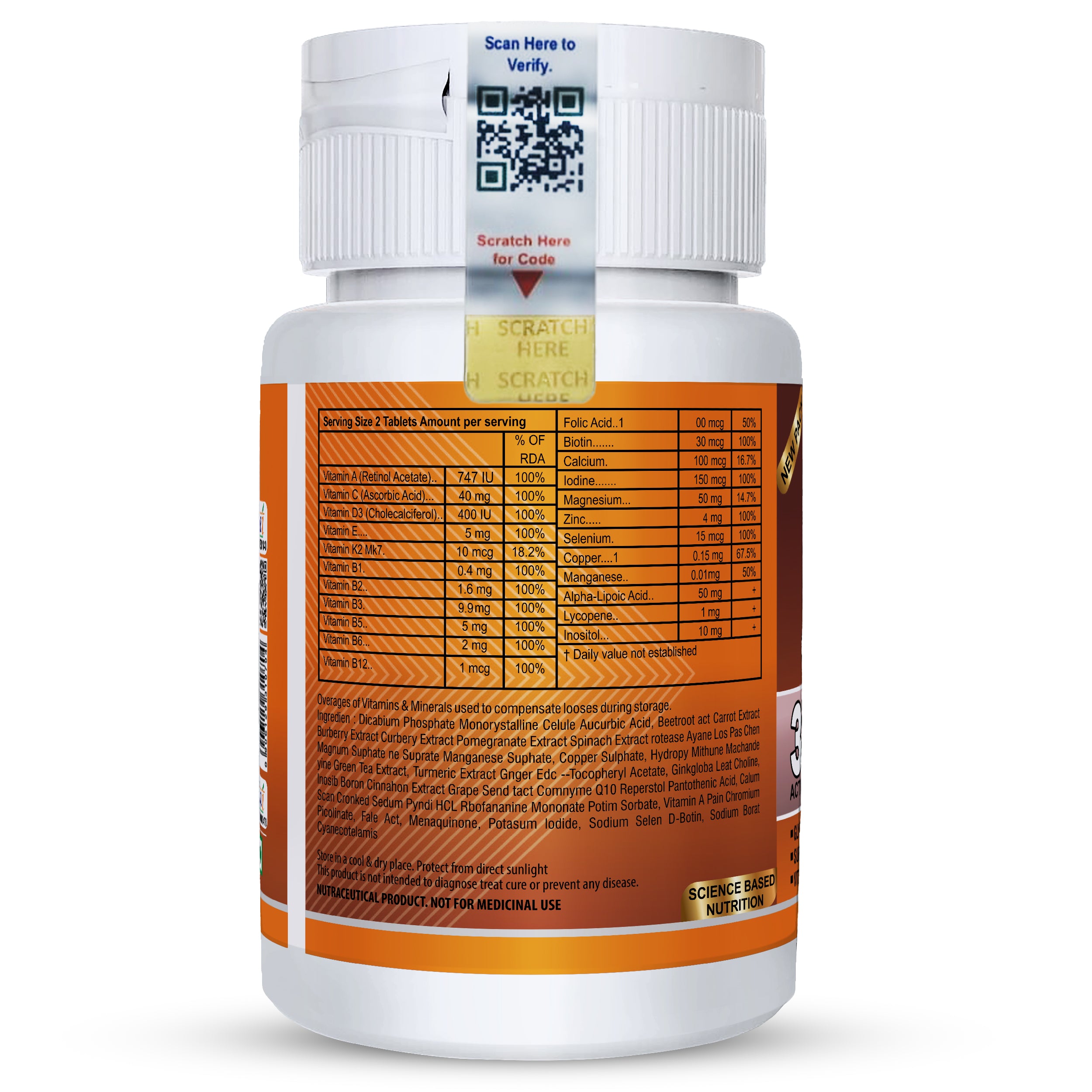 Multivitamin Tablets for Men & Women Combo Pack