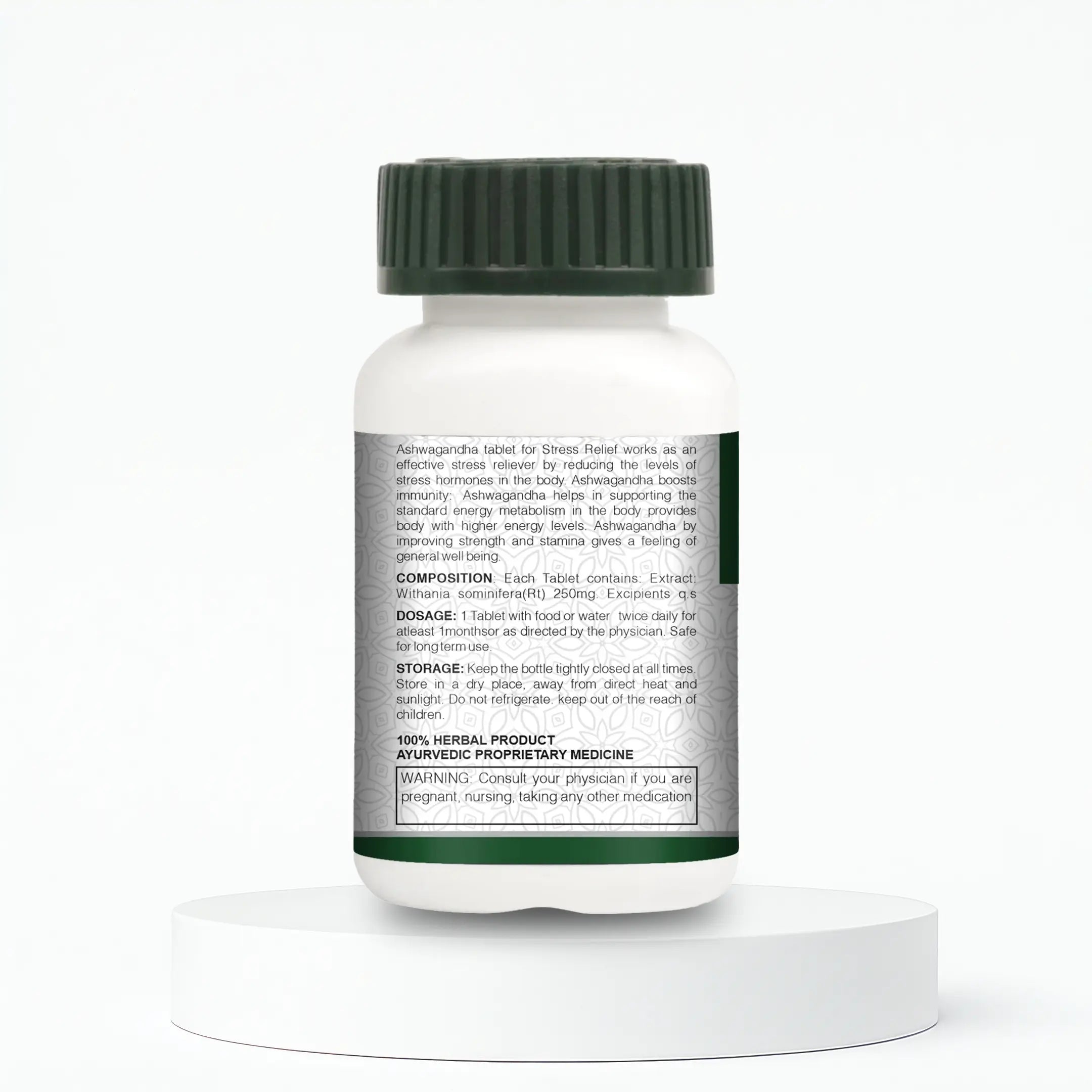 Ashwagandha 250mg Tablets | 60 Tablets