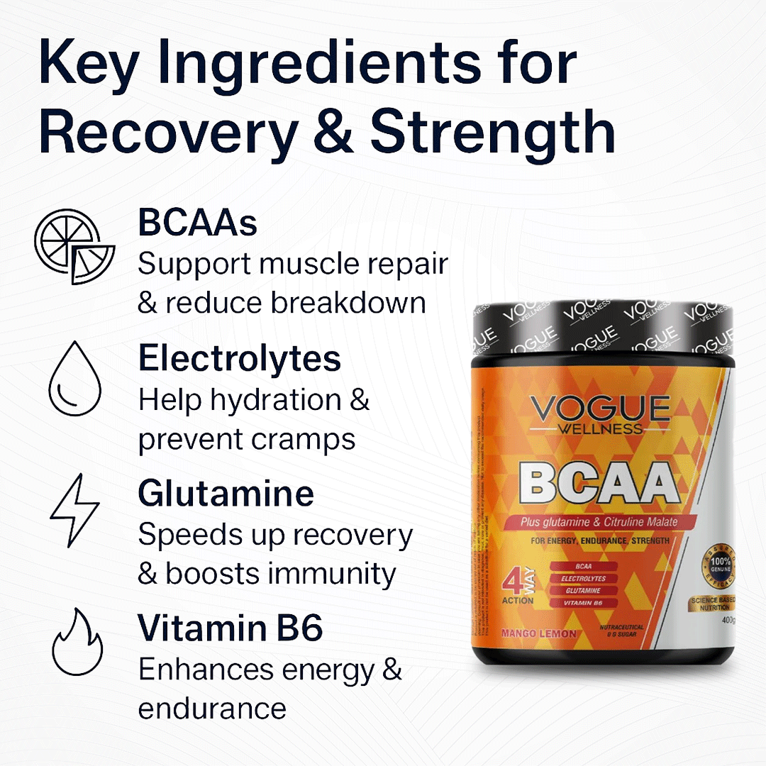 BCAA Powder  Mango Lemon Flavour |400g
