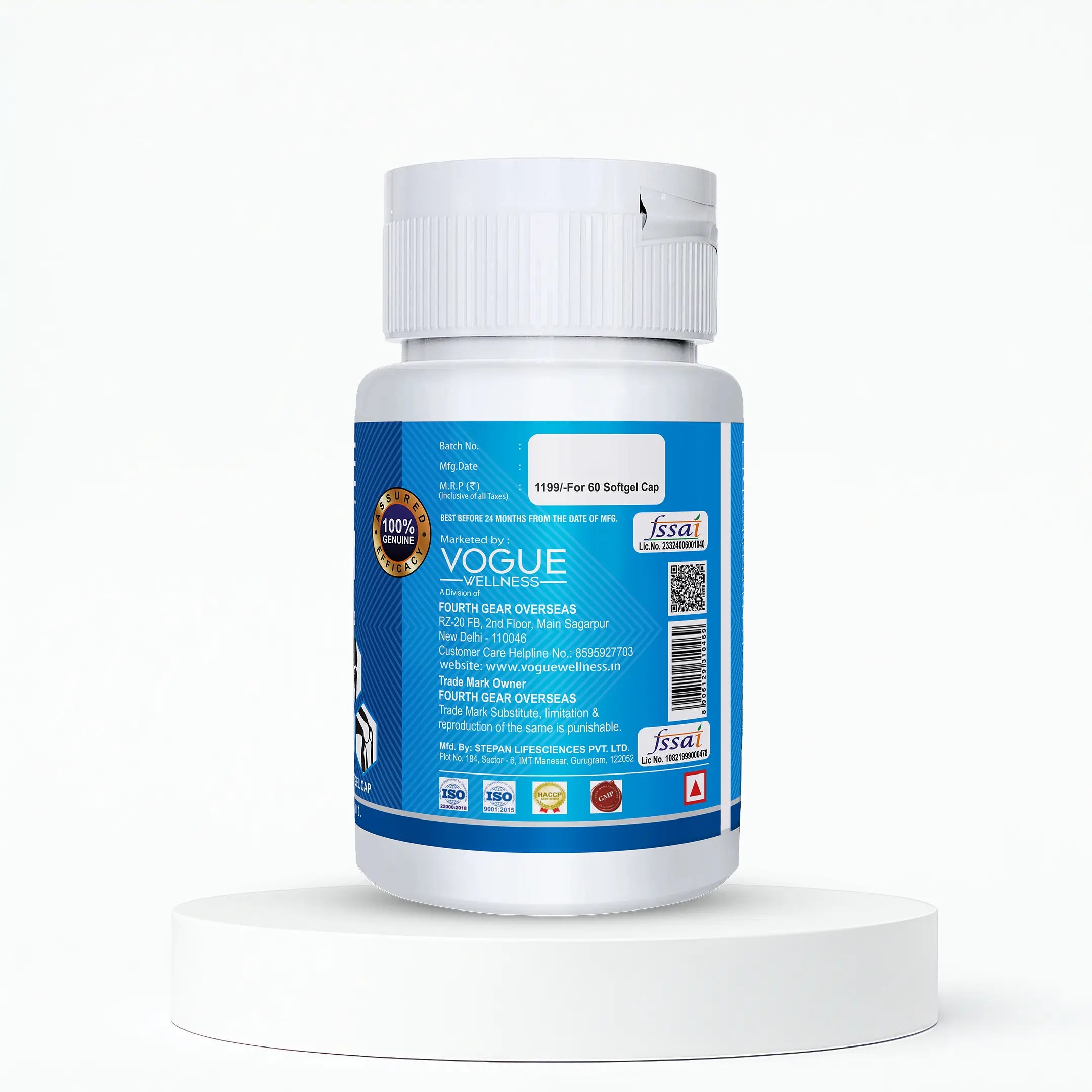 Calcium Softgel Capsules | 60 Capsules