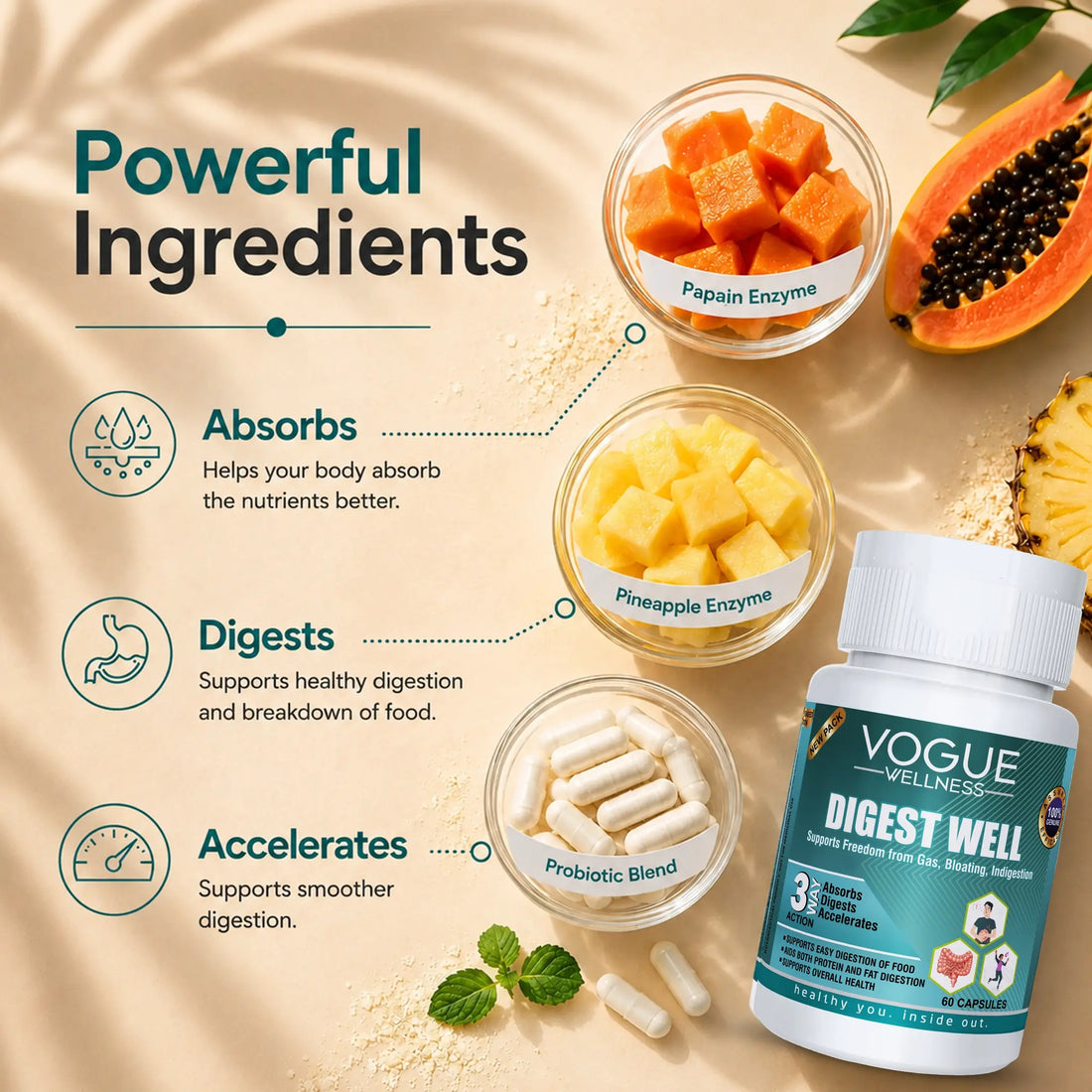 Digestive Enzyme Tablets | 60 Tablets