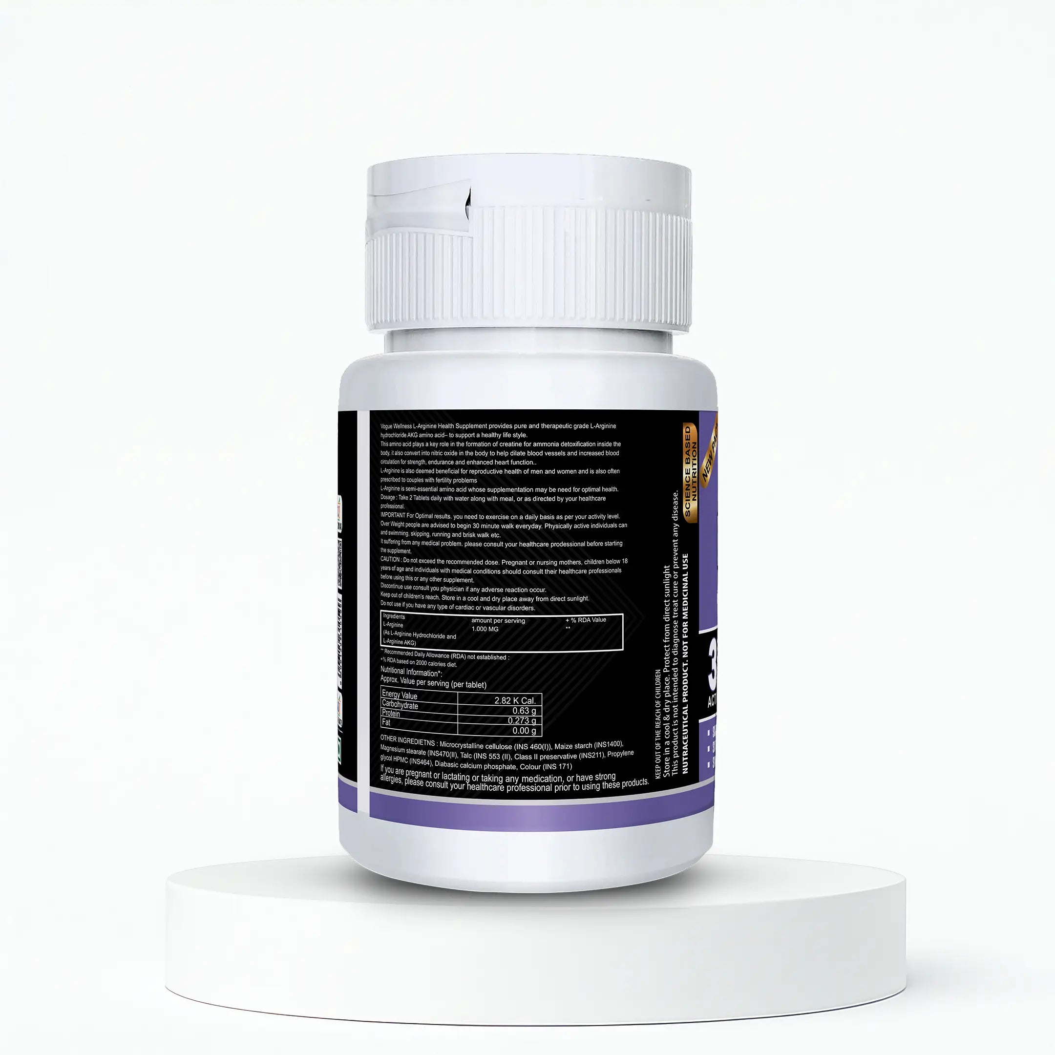 L-Arginine Tablets | 120 Tablets