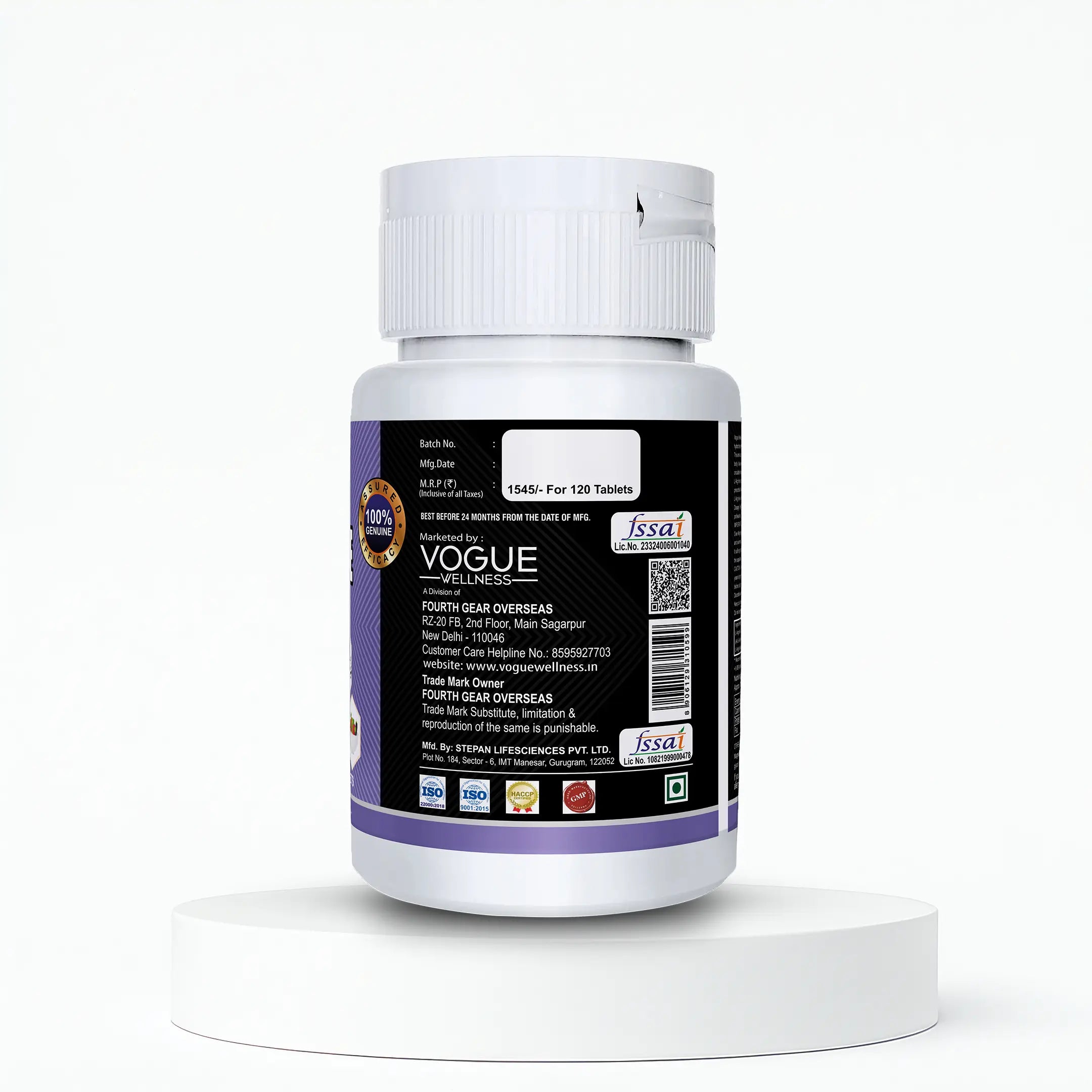 L-Arginine Tablets | 120 Tablets