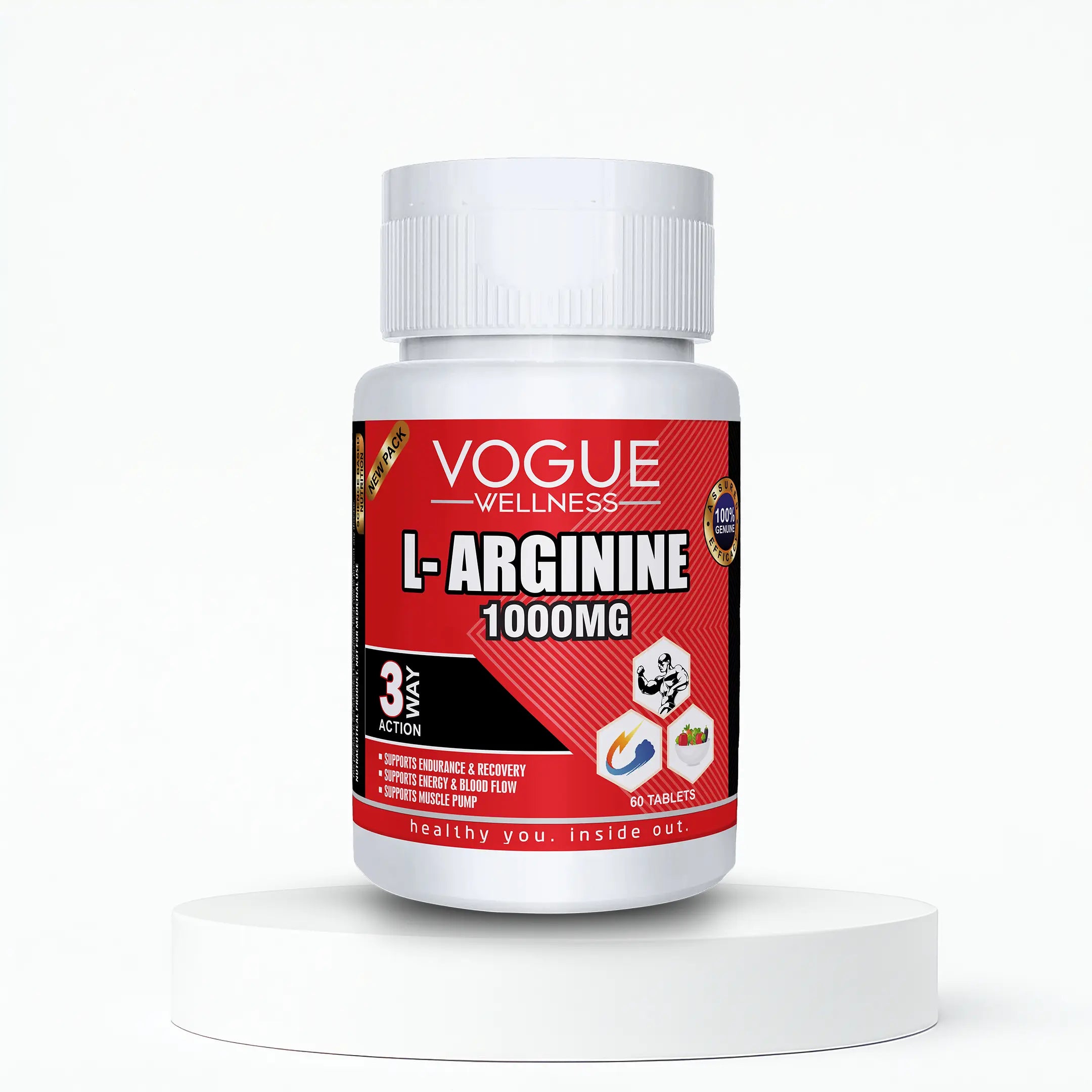L-Arginine Tablets | 60 tablets | Vogue wellness