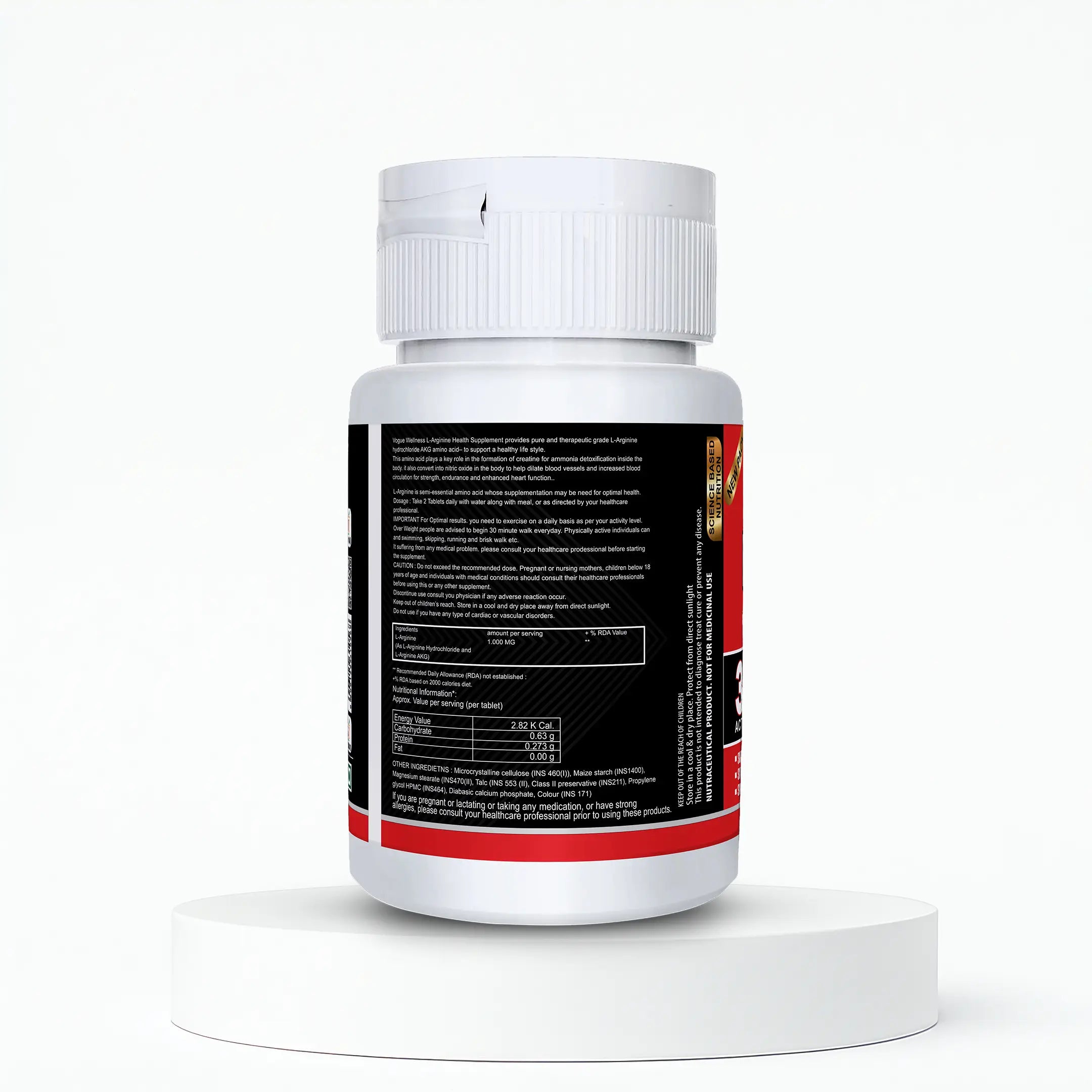 L-Arginine Tablets | 60 tablets | Vogue wellness
