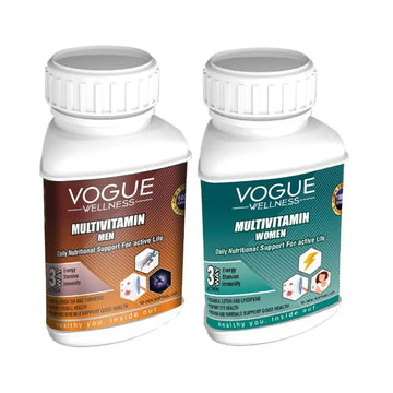 Multivitamin Tablets for Men & Women Daily Vitamin Supplement Combo Pack
