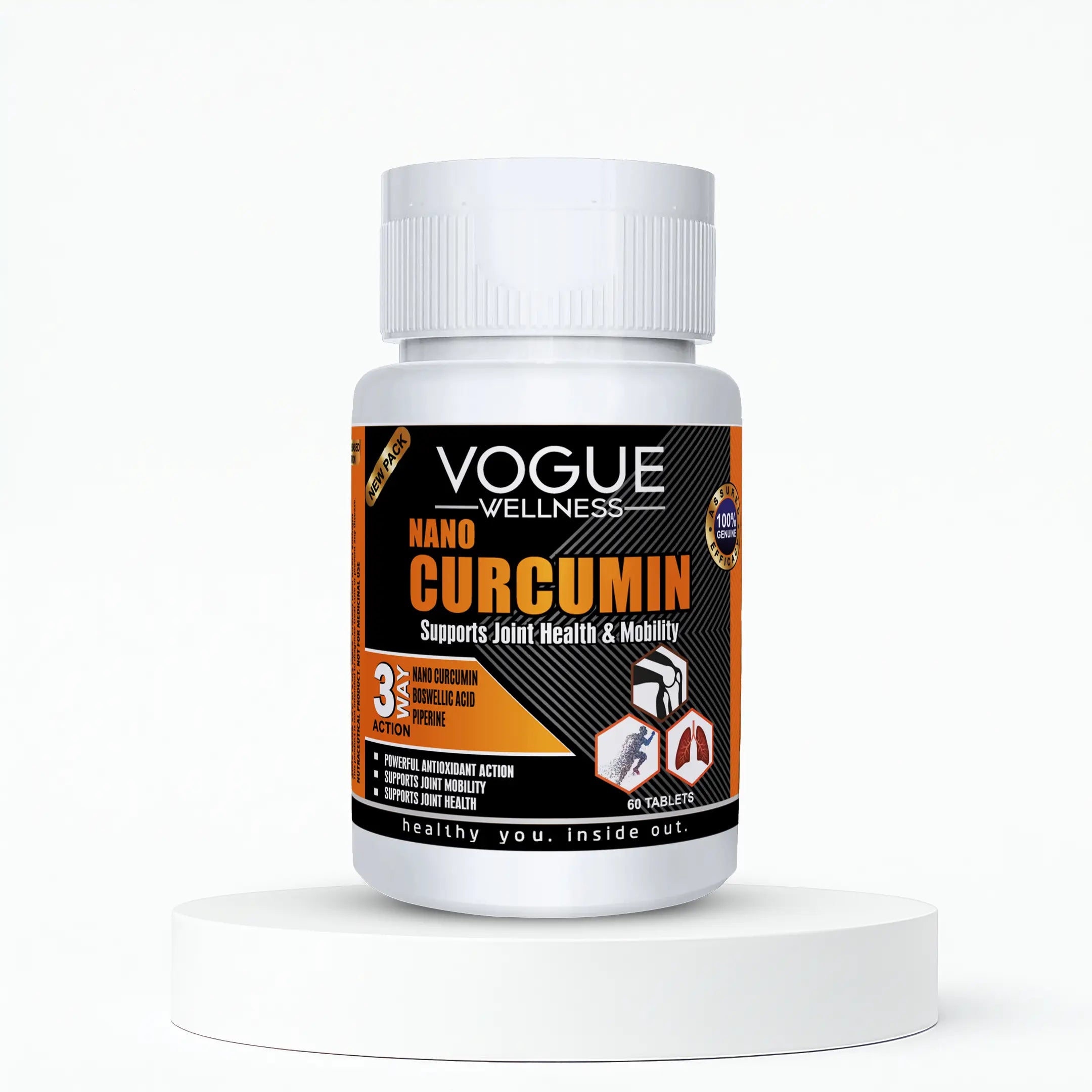 Nano Curcumin Tablets – Turmeric & Boswellic Acid Supplement | 60 Tablets