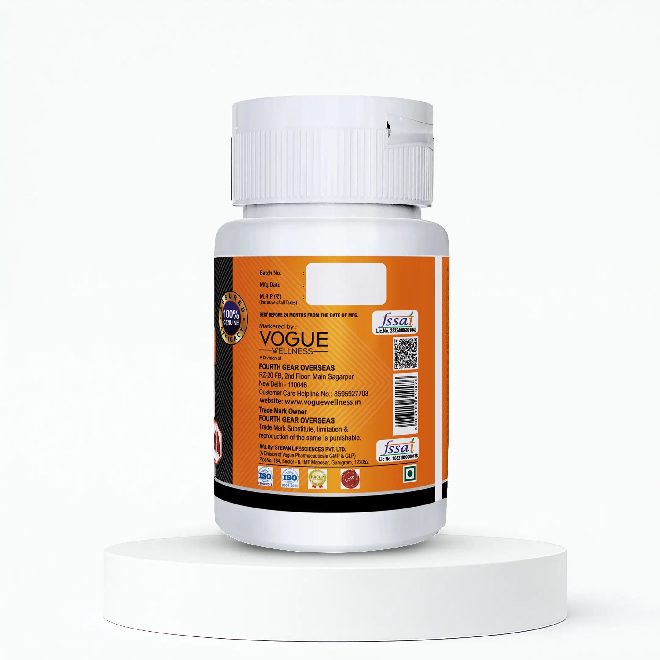 Nano Curcumin Tablets – Turmeric & Boswellic Acid Supplement | 60 Tablets