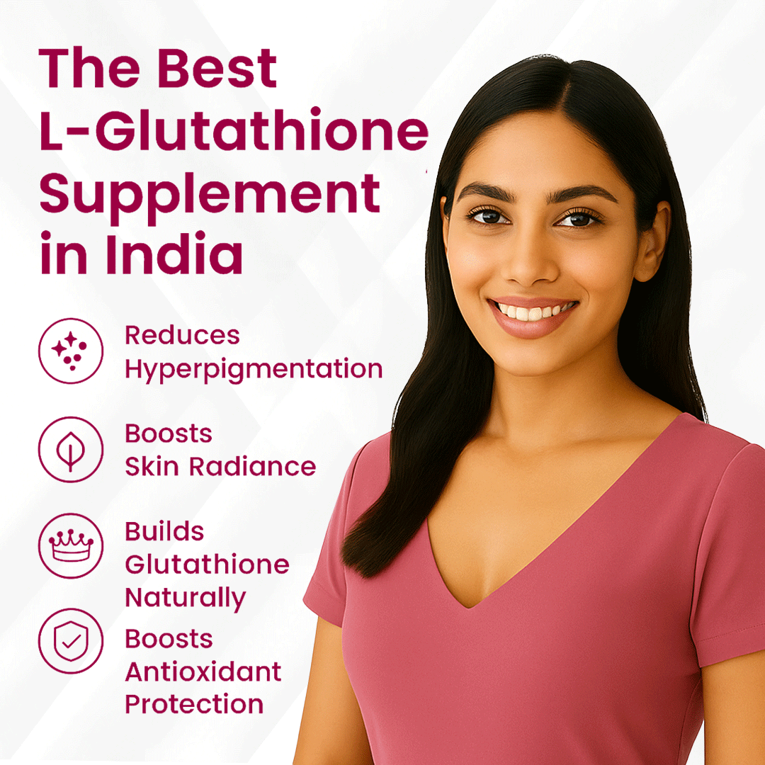 Vogue Wellness L-Glutathione Tablets for Skin Glow, Hair Strength & Nail Health