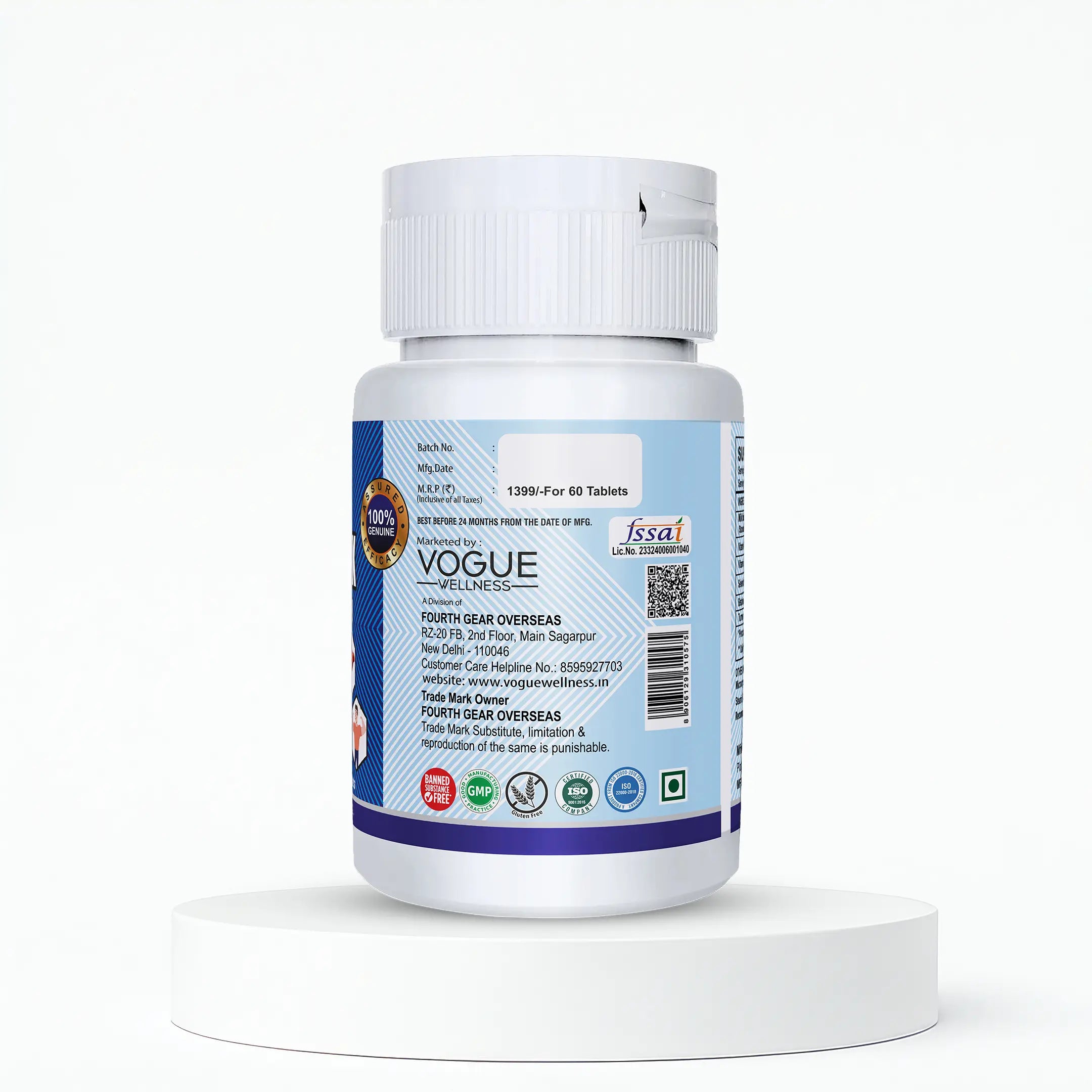 Vogue Wellness Liver Detox Tablets – Supports Healthy Liver Function & Natural Cleansing