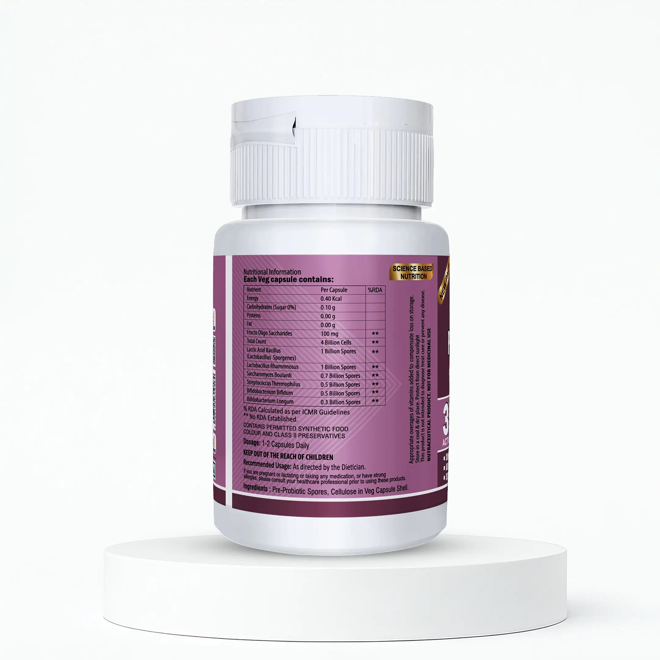 Vogue Wellness Pre & Probiotic Tablets – Daily Digestive Health Supplement