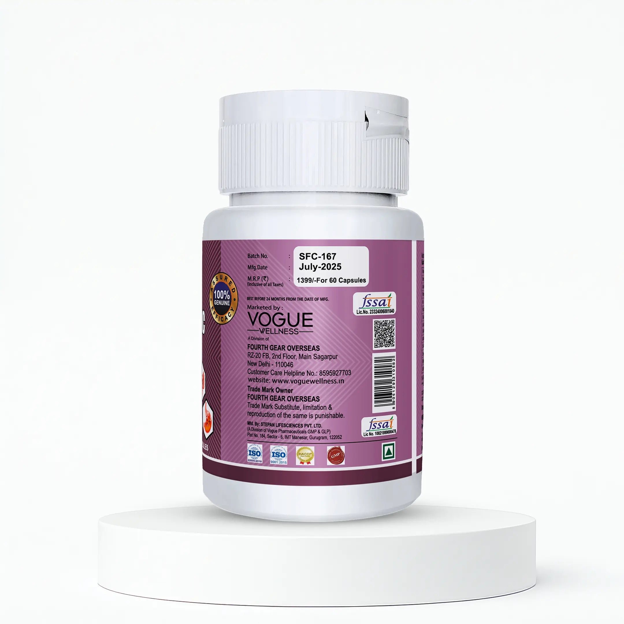 Vogue Wellness Pre & Probiotic Tablets – Daily Digestive Health Supplement