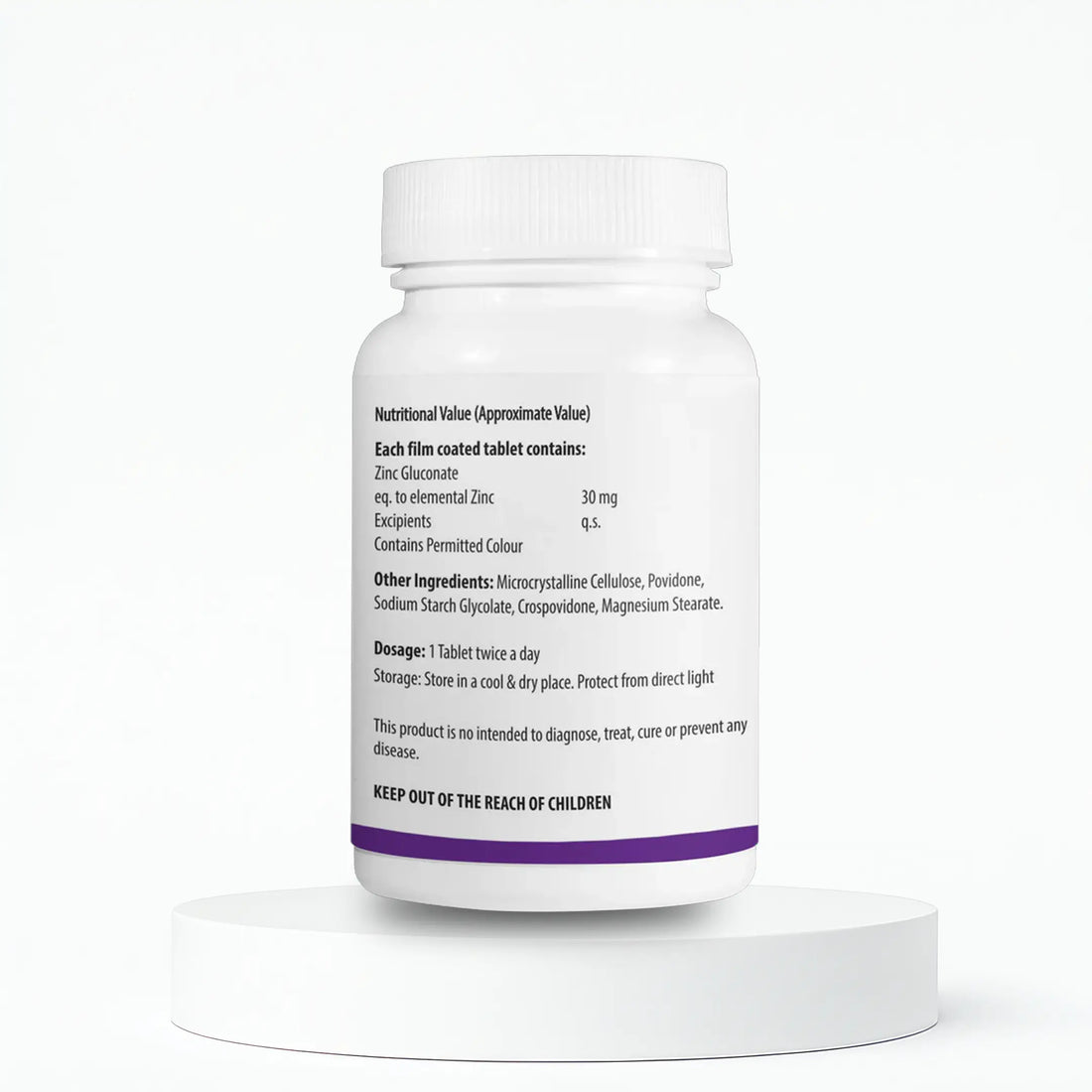 Vogue Wellness Vozi‑EY Zinc Gluconate – Skin, Hair, Nails & Immunity