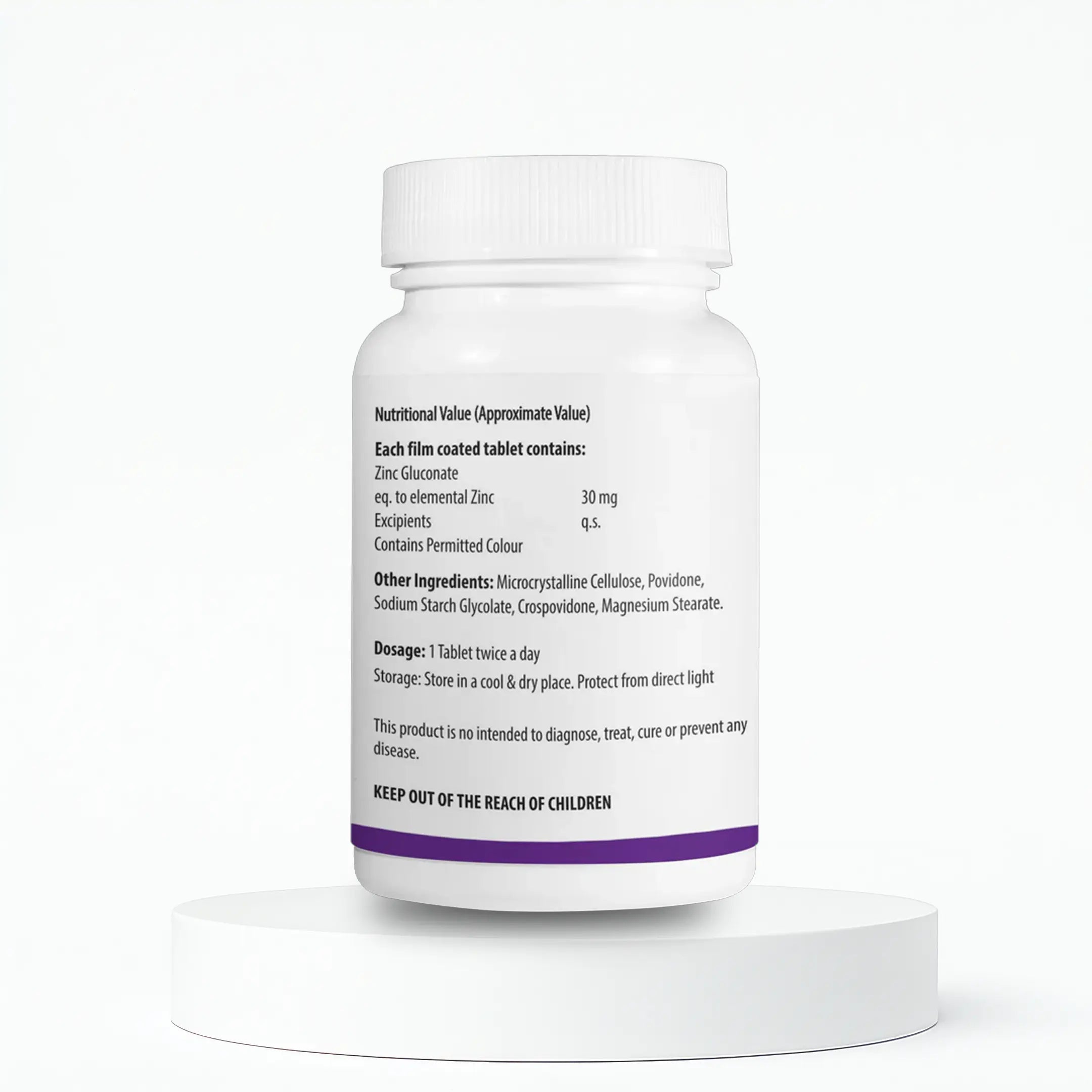 Vogue Wellness Vozi‑EY Zinc Gluconate – Skin, Hair, Nails & Immunity